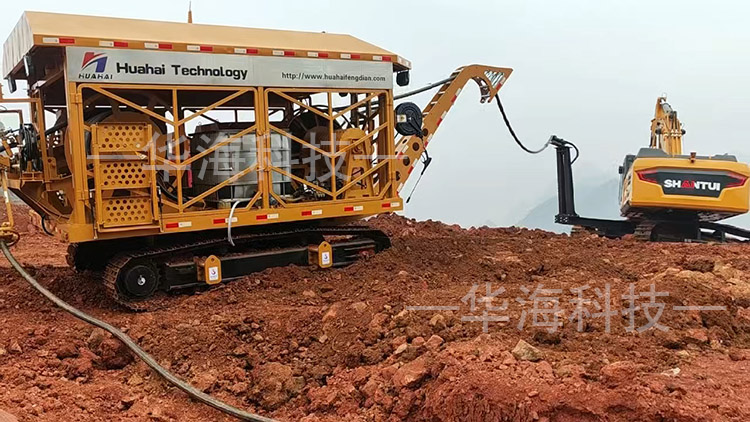 大型<strong>履带式移动电缆收放车</strong>